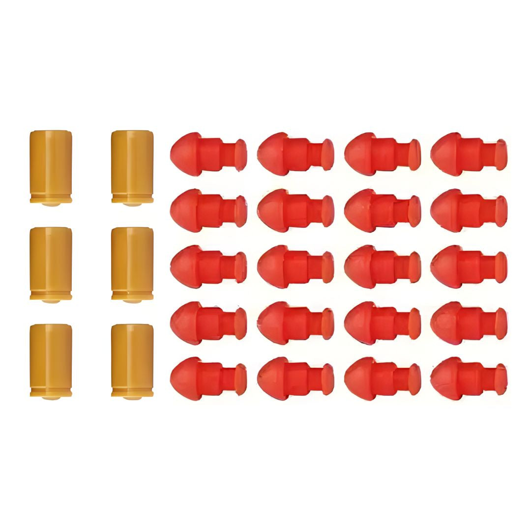 6 Casquillos Y 20 Municiones