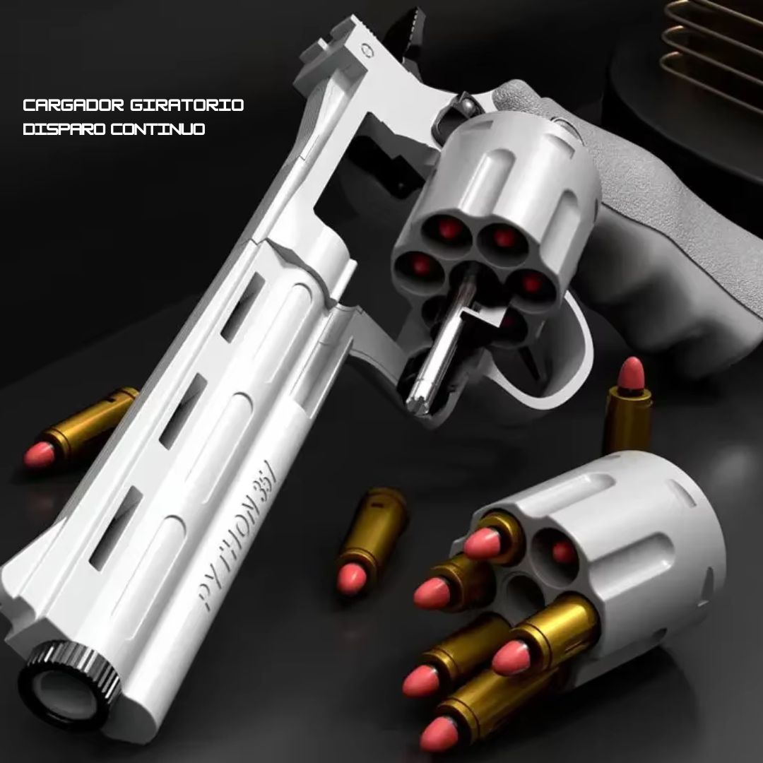 ChillShot™ Revolver - Lanzador Recargable (Soft Pellets)