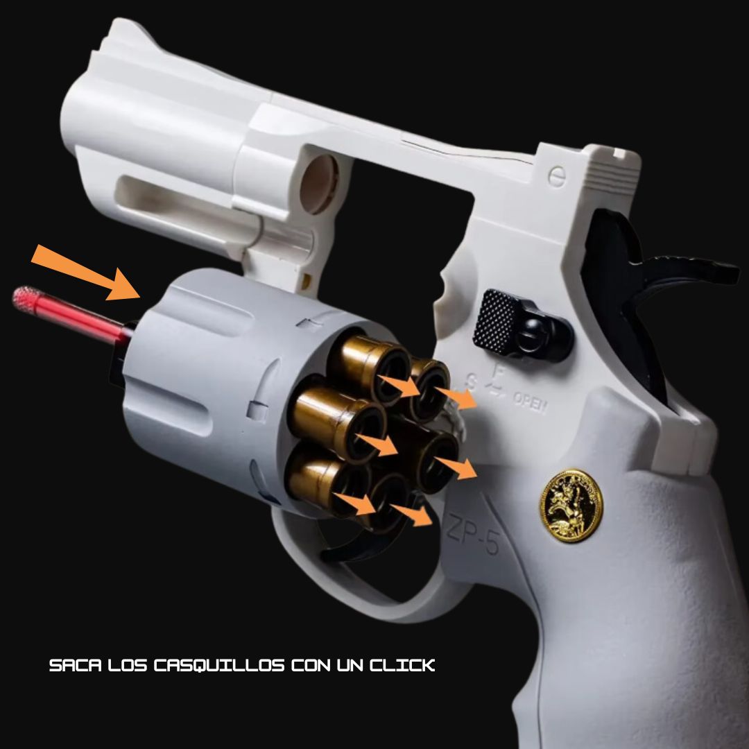 ChillShot™ Revolver - Lanzador Recargable (Soft Pellets)