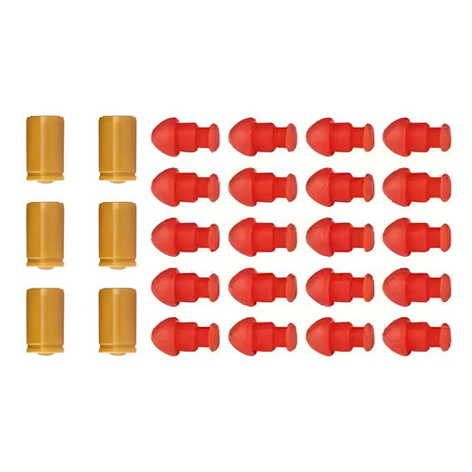 6 Casquillos Y 20 Municiones